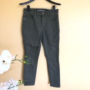 NEW Express Cropped legging jeans mid rise Sz 0
